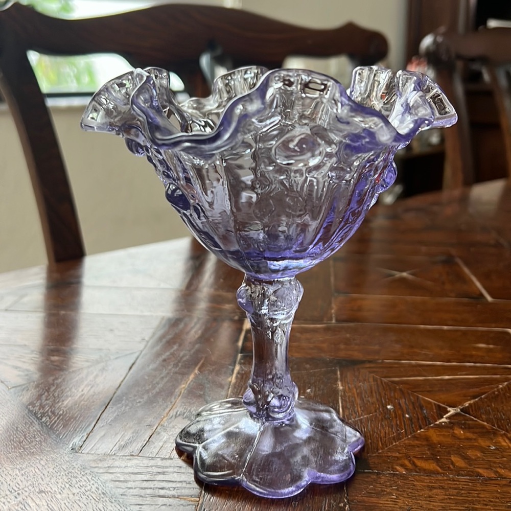 Fenton Glass Compote Dish